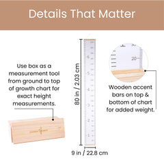 Soundly Made Growth Chart wall minimalist-design showcases clean lines and versatile placement