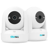 SOVMIKU CB2 indoor camera front view for home security and quick setup.