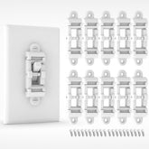 SOZULAMP child-proof switch cover guard on-wall prevents accidental power changes.