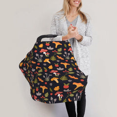 Sozzjile multipurpose nursing cover doubles as feeding chair cover.