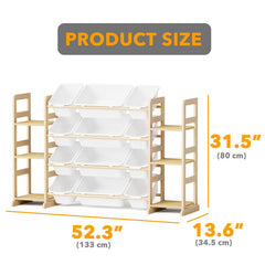 SpaceAid toy storage 12 bins provides versatile storage for toys and books.