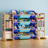 SpaceAid toy storage organizer 6 shelves — neat playroom organization for kids' toys.