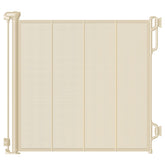 Spaceany reinforced retractable gate in closed view illustrates sturdy barrier for doorways.