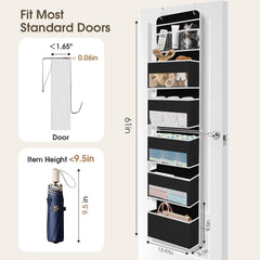 SpaceHacks organizer pockets close-up highlights clear pockets for easy item visibility.