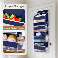 SpaceHacks clear window pocket view highlights organization with see-through pockets