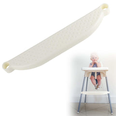 SpaceWings adjustable footrest on a highchair leg for stable meals