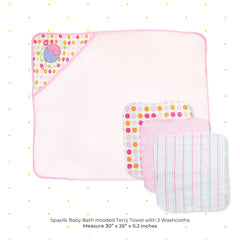 Spasilk washcloths textured, quick-drying, gentle for newborn bath time