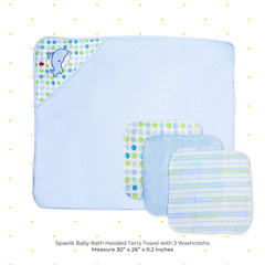 Spasilk baby washcloths soft terry 3-pack for gentle, quick cleansing.