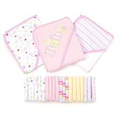 Spasilk bath hooded towels pink front image shows cozy newborn drying time