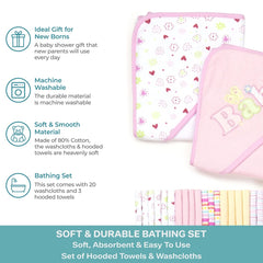 Spasilk bath set gift packaging pink demonstrates practical baby shower gift option