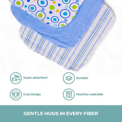 Spasilk hooded towel blue sailor closeup generous 30x26 inches for wrap and dry