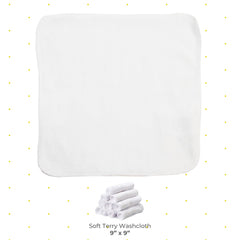 Spasilk washcloth closeup soft texture shows cotton-poly blend.