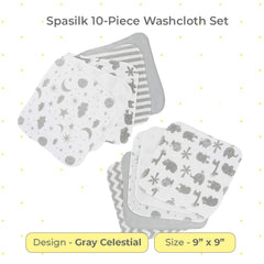 Spasilk washcloth close-up shows textured surface for effective cleaning.