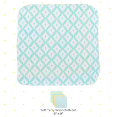 Spasilk 10-pack washcloths ready for bath time and spill cleanup