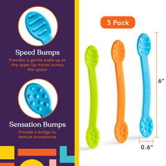 Special Supplies Duo Spoon dual-ends in use during self-feeding exploration