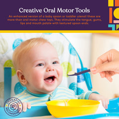 Special Supplies Duo Spoon in action during mealtime with textured exploration.