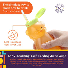 Special Supplies Honey Bear Straw Cup kitty design encourages independent drinking and easy cleanups.