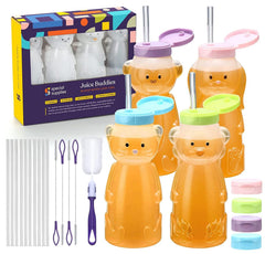 Special Supplies Honey Bear Straw Cup monkey design supports self-feeding with mess-free sipping.