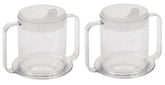 Special Supplies Independence 2-Handle Mug crystal-clear body for visible contents