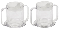 Special Supplies Independence 2-Handle Mug crystal-clear body for visible contents