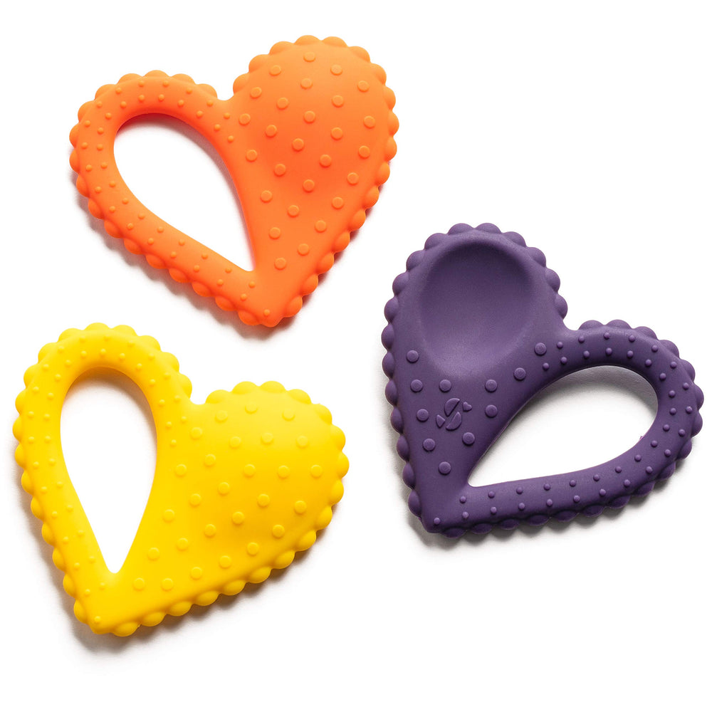 Special Supplies Teether Heart Spoon overview image highlights dual-use tool for teething and self-feeding