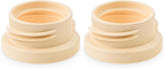 Spectra bottle adapter for narrow bottles, pack of 2, enables direct pumping into compatible bottles.