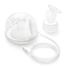 Spectra CaraCups wearable milk collection in use for hands-free pumping.