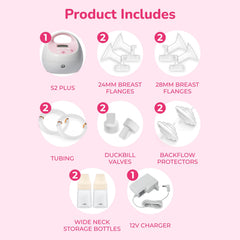 Spectra S2 Plus two-phase cycle enables massage and efficient expression.