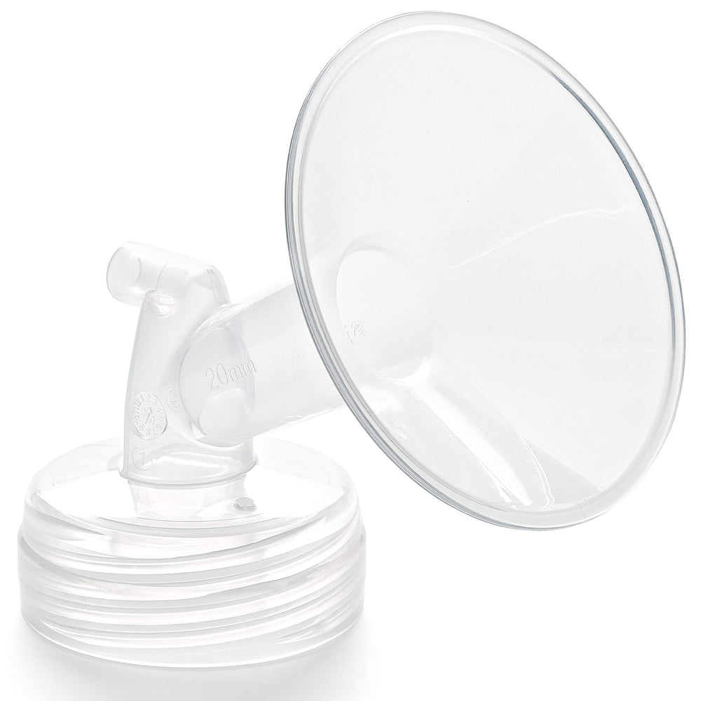 Spectra small flange 20mm left view, compact and comfortable for sensitive nipples.