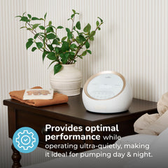 Spectra Synergy Gold nightlight glows softly for convenient nighttime pumping sessions.