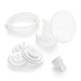 Spectra wide breast shield large 28mm front view enhances pump comfort and fit.