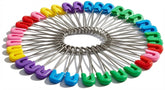 SPHTOEO 50pcs colorful cloth diaper pins set for diapers and crafts