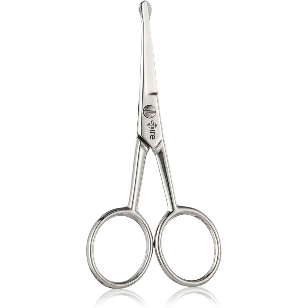 Spire Baby Nail Scissors rounded-tip closeup showing safety design for babies.