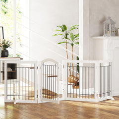 Spirich dog gate two support feet adds balance for steadier setups