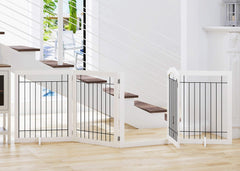 Spirich dog gate wide entrance demonstrates versatile use for doorways and hallways