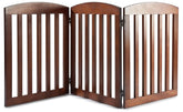 Spirich wooden freestanding dog gate folds accordion for space-saving use
