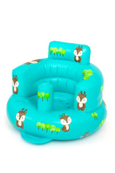 SplashEZ inflatable baby seat with inflation-pump for quick setup on busy days.
