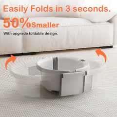 Spluvvly collapsible tub with non-slip base keeps baby safe during baths.