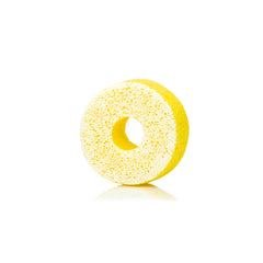 SPONGELLÉ Jasmine Brûlée buffer open cap shows easy lather and scent release.