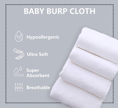 Spotted Play coral fleece burp cloths offer gentle skin touch and high absorption