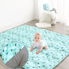 SPRINGSPIRIT Baby Play Mat with dinosaur pattern offers soft floor time for crawlers.