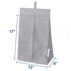 SPRINGSPIRIT diaper stacker folded design demonstrates space-saving portability.