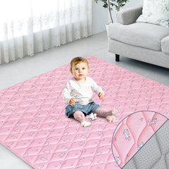 SPRINGSPIRIT foam baby play mat 50x50 laid flat for spacious, safe crawling and play.