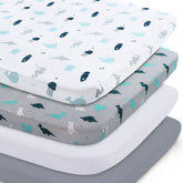 SPRINGSPIRIT mini crib sheets 4-pack pack-n-play setup for easy on-the-go naps.