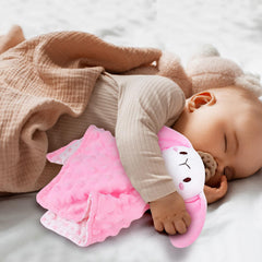 Sprinqdawin Lovey Bunny safe polyester fabric offers a soft, comforting touch.