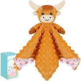 Sprinqdawin Loveys Highland Cow blanket close-up shows soft plush for comforting hugs