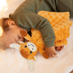 Sprinqdawin Loveys Highland Cow face with bright colors for baby's curiosity