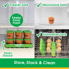 Sprout Cups leakproof lids seal contents for travel and on-the-go feeding