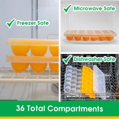 Sprout Cups trays are freezer microwave dishwasher safe for busy families.