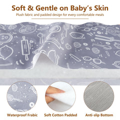 Sprouterie high chair cover machine washable for quick, hassle-free cleaning
